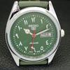 JAPAN VINTAGE REFURBISHED SEIKO 5 AUTOMATIC 6309A MENS GREEN WATCH a441219-4 Sk-a441219