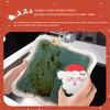 Scouring Pad Sponge Wipe Set Kitchen Cleaning Brush Pan Dishwashing Cotton Absorbent Compressed Wood Pulp Cotton Set Of Four.