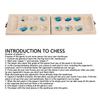 Wooden Mancala Board Game Set Logical Thinking Training Interactive Tabletop Toy Puzzle Board Game for Children and Parent