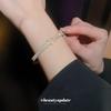 Korean Zircon Letter Buckle Bracelet: Elegant, High-End, Light Luxury Fashion