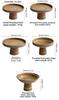 BRCoarse Pottery Fruit Platter Restaurant Dessert Snack Platter Molecular Cuisine Tableware Retro High Footed Salad Sashimi PlateEY