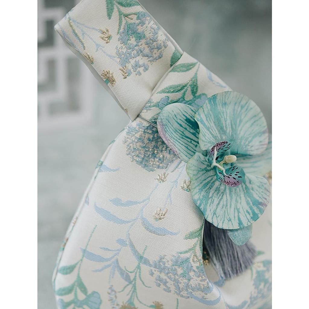 Rosesky Japoński Wzór Torba ze Sznurkiem Pouch dla Kobiet, Idealna na Hakama, Yukata, Kimono, Shichi-Go-San, Ukończenie Szkoły, Ceremonia Pełnoletności,