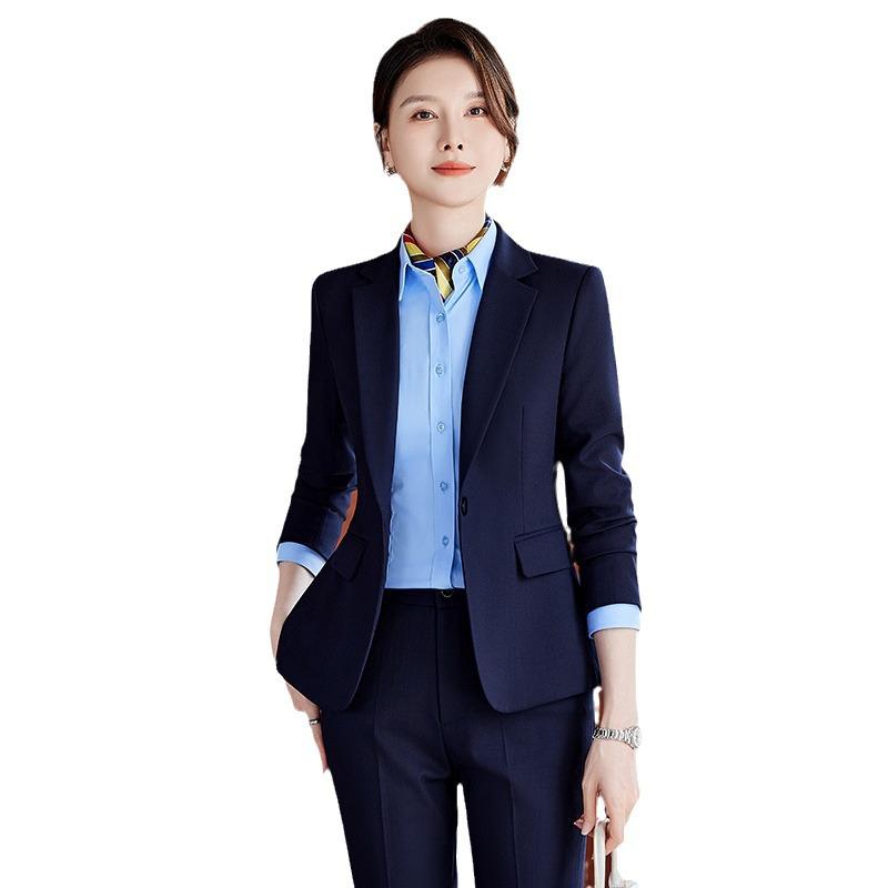 Women's Postal Workwear: New Postal Savings Bank of China Uniform Jacket and Trousers Suit