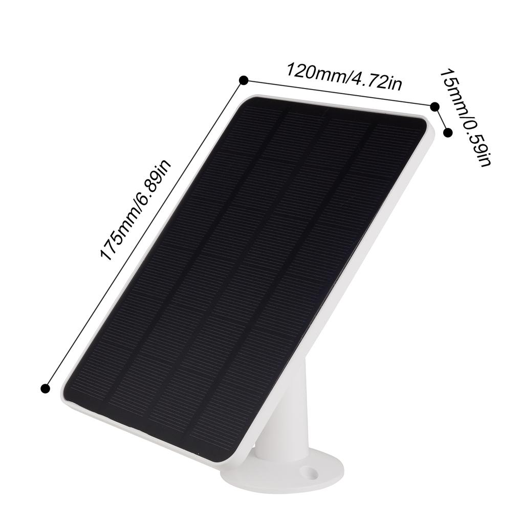 Solar Charger Compatible with Ring Video Doorbell 3 3 Plus 4, Battery Doorbell Plus Pro, Weatherproof Solar Panel