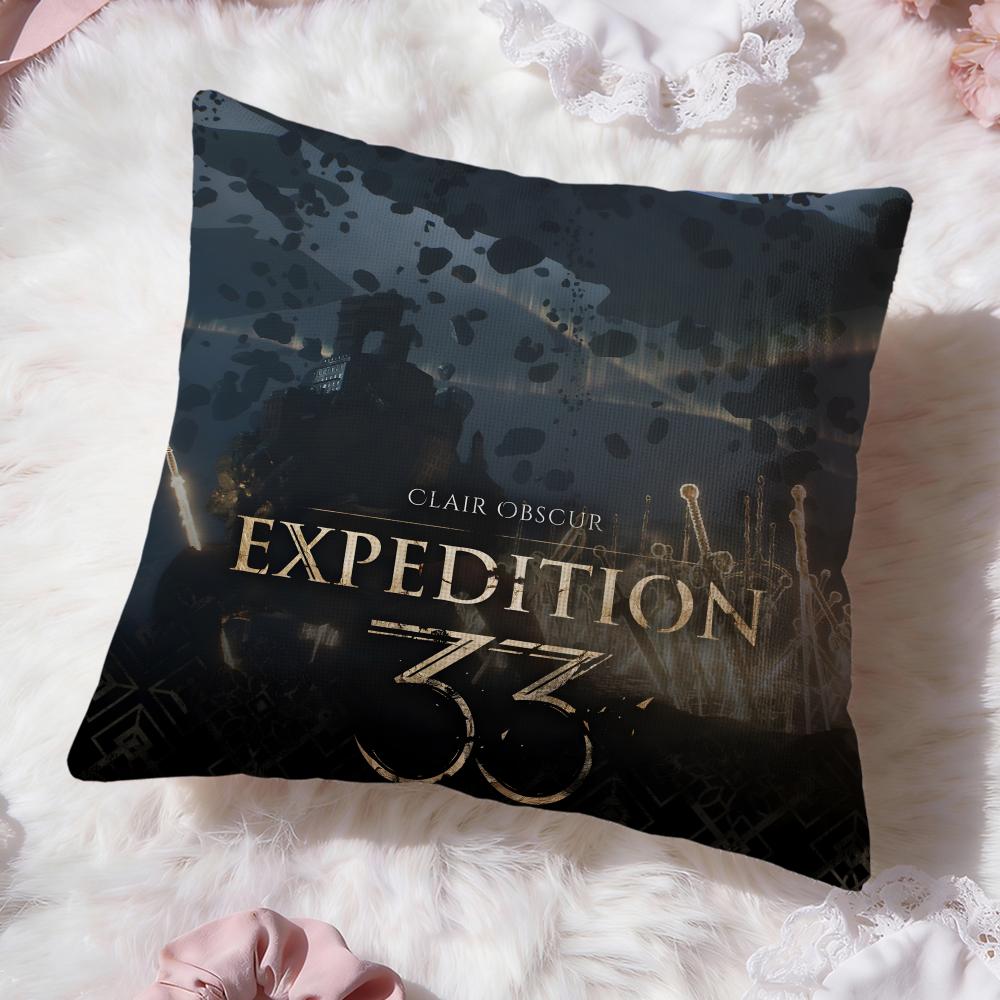 o-Obscur Expedition 33 Cushion Cover Premium Comfort Reversible Pillow Cove -Two in One Design for Any Room & Car Interior