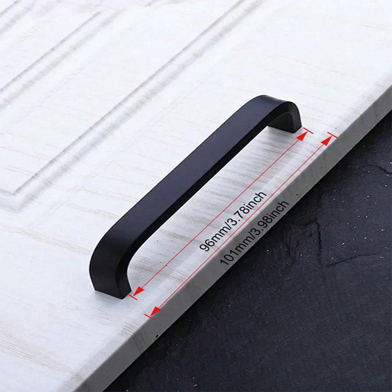 10pcs Arch Style Polished Metal Handles Solid Aluminum Alloy Cabinet Door Drawer Pulls Modern Simple for Furniture Hardware