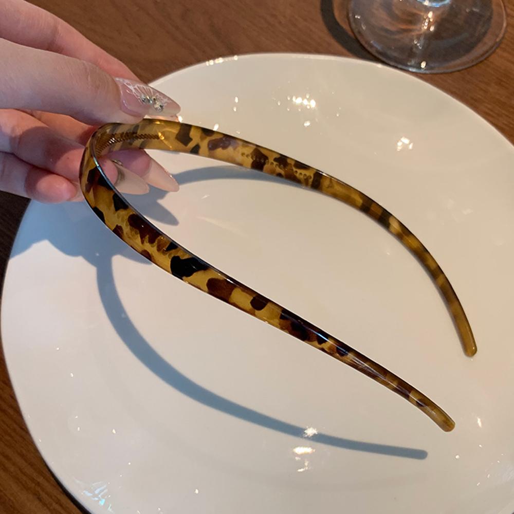 Fashion Sunglasses Shaped Headband Anti-Slip Acrylic Hairbands for Women Invisible Hair Hoops Fixed Headband Hair Accessories