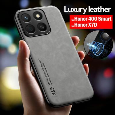 Fashion Leather Funda for Honor 400 Smart X7D 400 Pro Lite Case Ultra Thin Car Magnetic Protection Cover for Honor X7D Capa