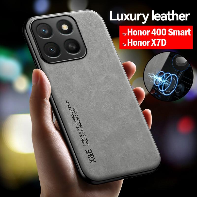 Funda de Cuero de Moda para Honor 400 Smart X7D 400 Pro Lite Funda Ultra Fina Cubierta de Protección Magnética para Coche para Honor X7D Capa