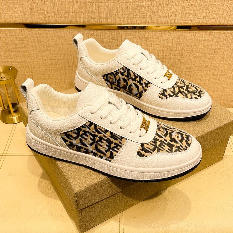 Foreign Trade Explosion Spring And Summer New Men'S Shoes Casual Little White Shoes Men'S Leather Sports Thick Baseplate Shoes