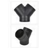 75mm Air Vent Ducting Y-shaped Elbow Pipe Outlet Exhaust Connector Joiner Kits