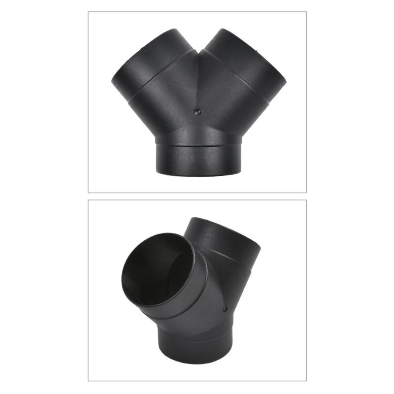 75mm Air Vent Ducting Y-shaped Elbow Pipe Outlet Exhaust Connector Joiner Kits