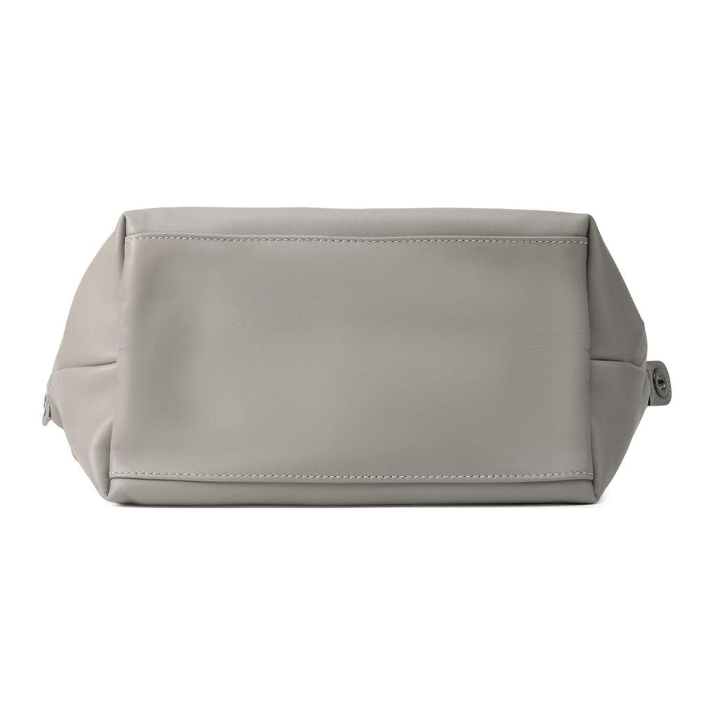Longchamp Le Pliage Xtra 25 Snap Zipper Closure Leather Shoulder Crossbody Handbag Small Women Handbags Dove-Gray 1512987P55