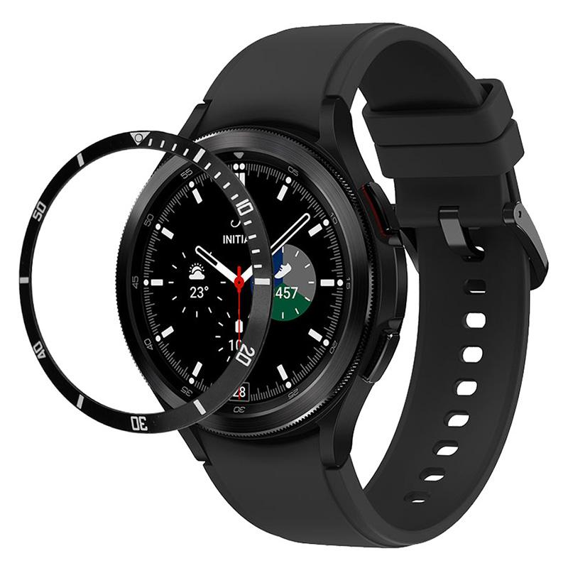 For Samsung Galaxy Watch7/Watch6/Watch5/Watch4/40mm Watch Bezel Ring Zinc Alloy Dial Bezel Adhesive Frame Ring Cover