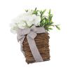 Hydrangea Door Hanger Basket Decorative Door Hanging Basket Wreath Front Door Artificial Wildflowers