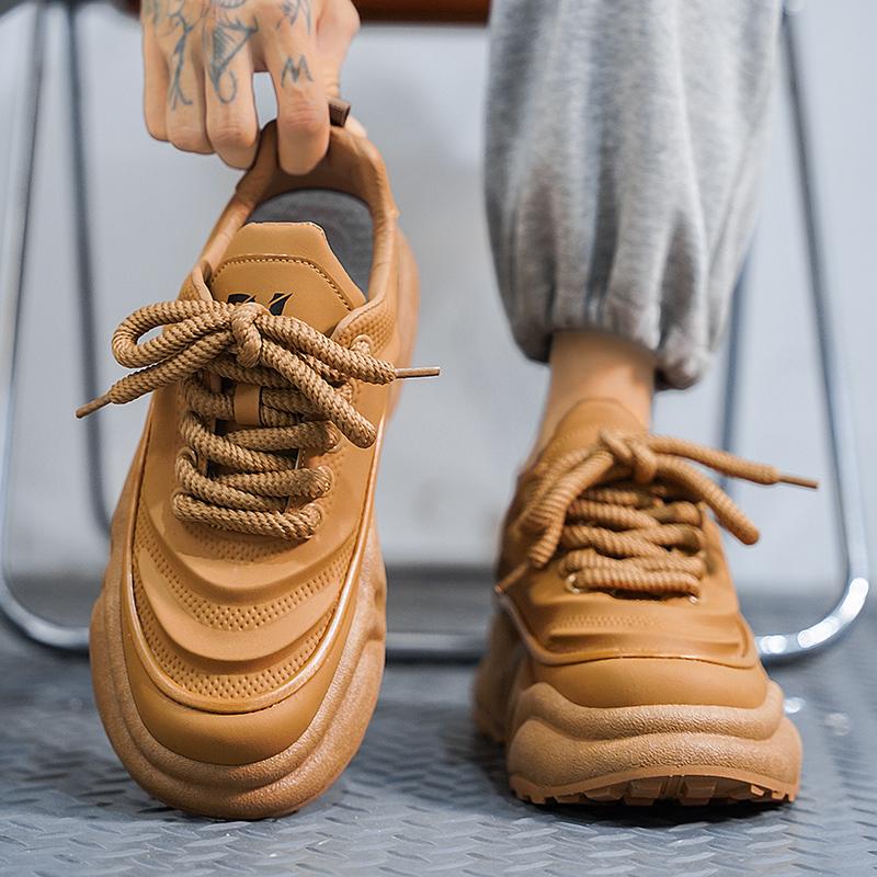 Men's Autumn Thick-soled Fashion Flat Shoes Trendy Sports Shoes Running Versatile Casual Shoes