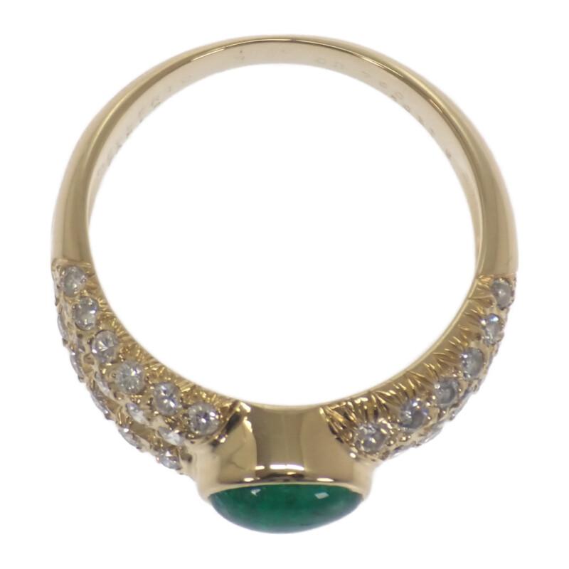 other  #14(JP Size) ring green K18 yellow gold Women