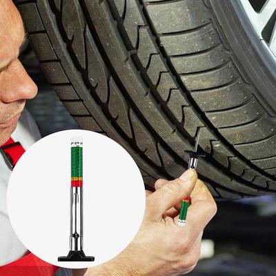1PC 25mm Car Tyre Tire Tread Depth Gauge Meter Caliper Thickness Gauges Monitoring System Tire Wear Detection Measuring Tool