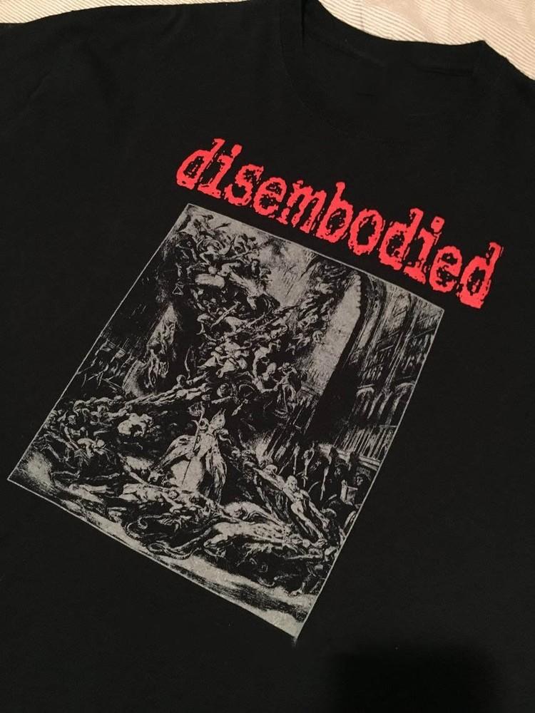 Vtg Disembodied Band Album Heavy Cotton Black T Shirt TT58 Unisex T-Shirt XXL