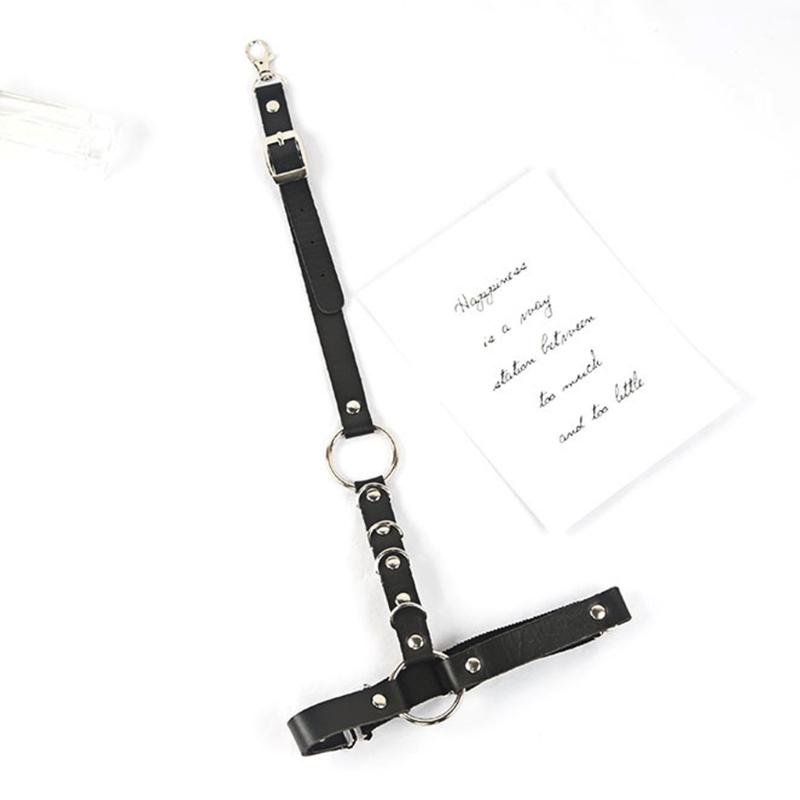 Punk Leather Waist Chain Belt Layered Ring Belly Chains Dance Body Accessories for Women and Girls