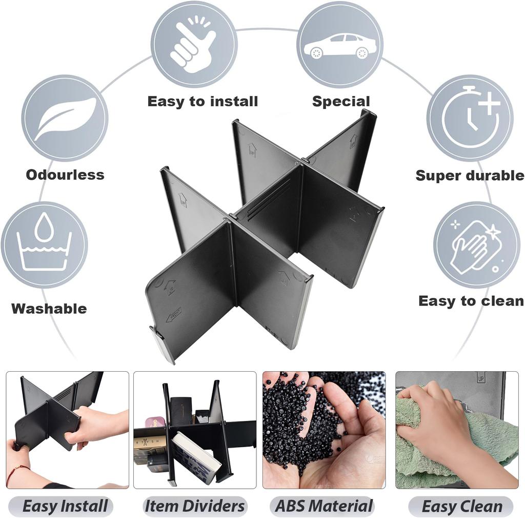 Sixthsmoy Mittkonsolavdelare För Honda Prologue EV Acura ZDX 2025 Armstöd Förvaringsorganisatör Avdelare Interiörtillbehör