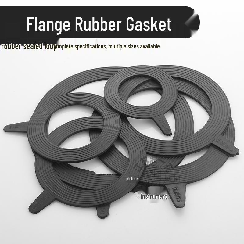 Nitrile Rubber Flange Gasket: Holeless, Leak-Proof, Shock-Absorbing Flat Washer 10 pieces DN15/0.5 inch