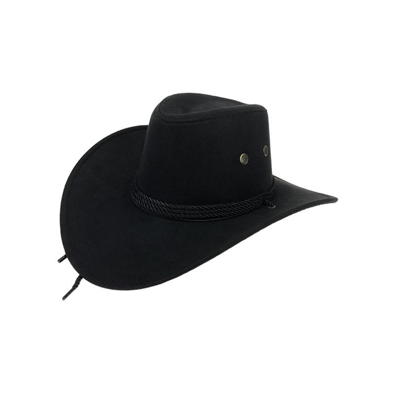 MIO  American Western Cowboy Hat Outdoor Men's Big Brim Cow Hat Vintage Cowboy Hats Cheap
