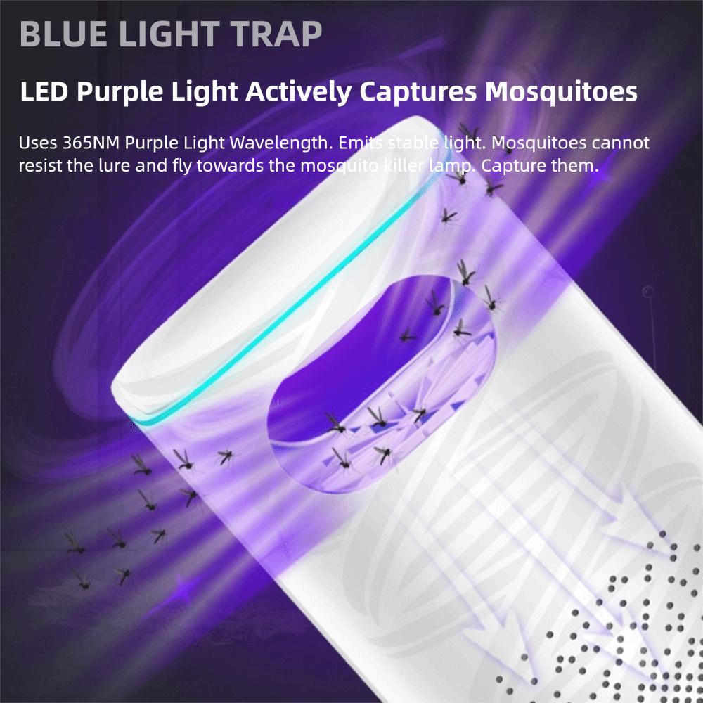 LED Light Mosquito Trap Lamp Silent Pest Catcher Insect Trap Lamp Mosquito Killer Lamp  Household