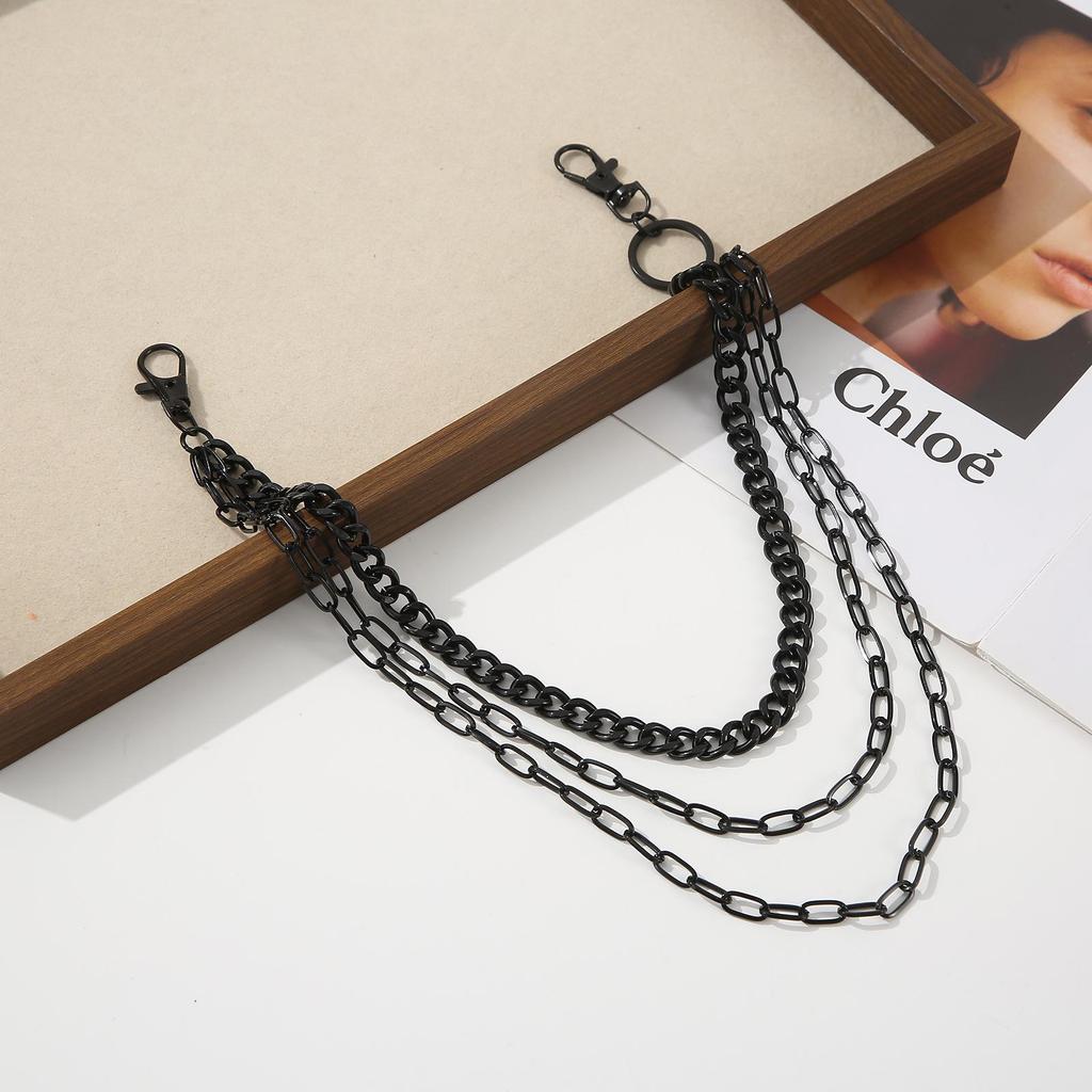 Unisex Hip Hop Three-Layer Chain: Cool Street Dance Jewelry