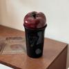 Red Delicious Apples Ceramic Mug Coffee Cup with Lids Tea Cup for Office Home Aesthetics Decorative Hand-painted Drinking Cup