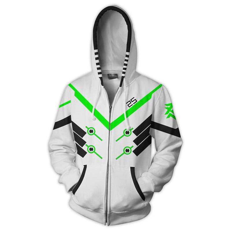 Anime Game Hoodie Sweatshirt 3D Printing Overwatches DVA DJ Cosplay Costume Women Men Couple Hooded Jacket Top Clothing
