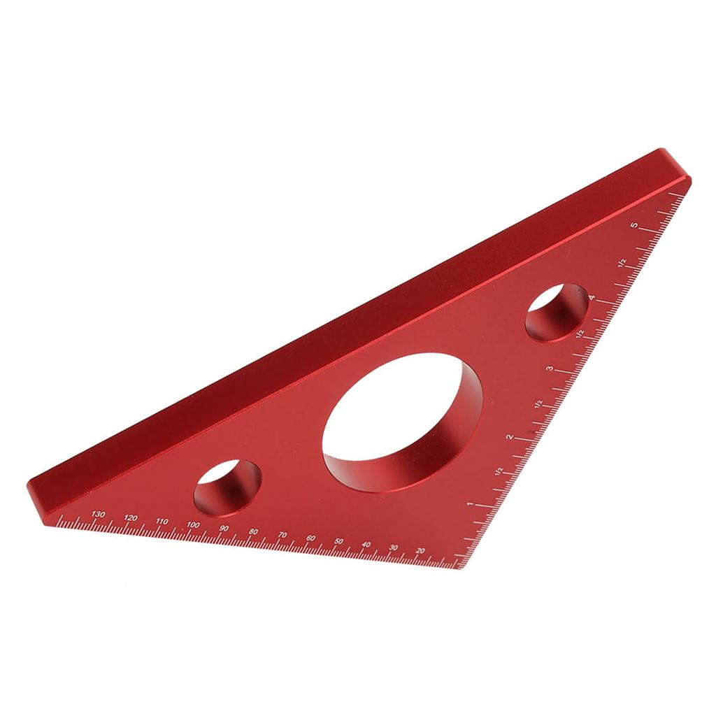Aluminum Alloy Right Angle Ruler DIY Woodworking Triangle Ruler Measuring Gauging Tool