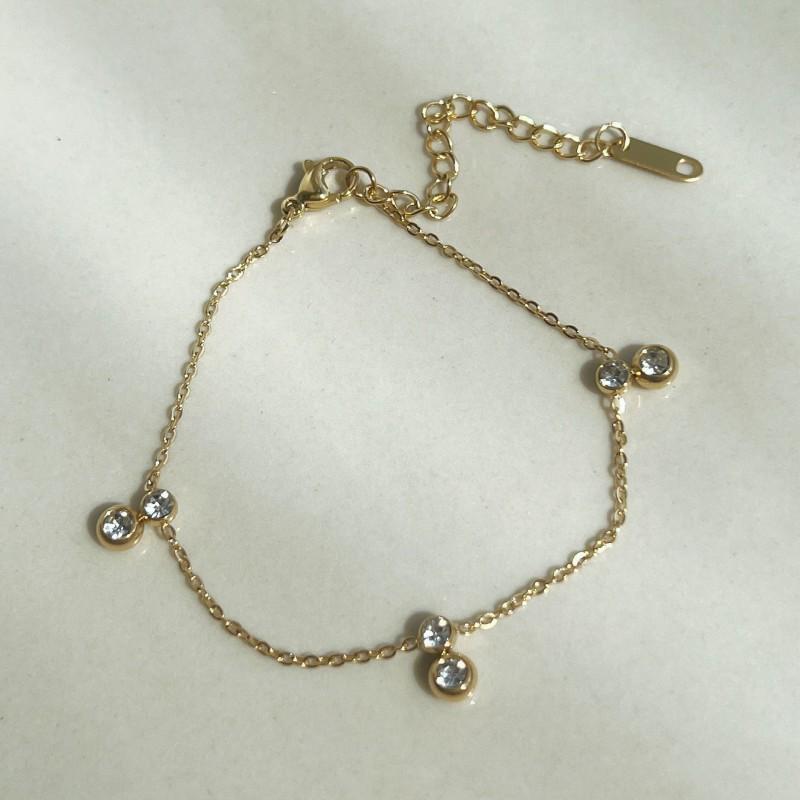 Ensemble collier pendentif goutte plaqué or 18 carats vintage micro-pavé zirconium Set Femmes Hommes Style Doux Punk Bijoux Inspirés de Fruits