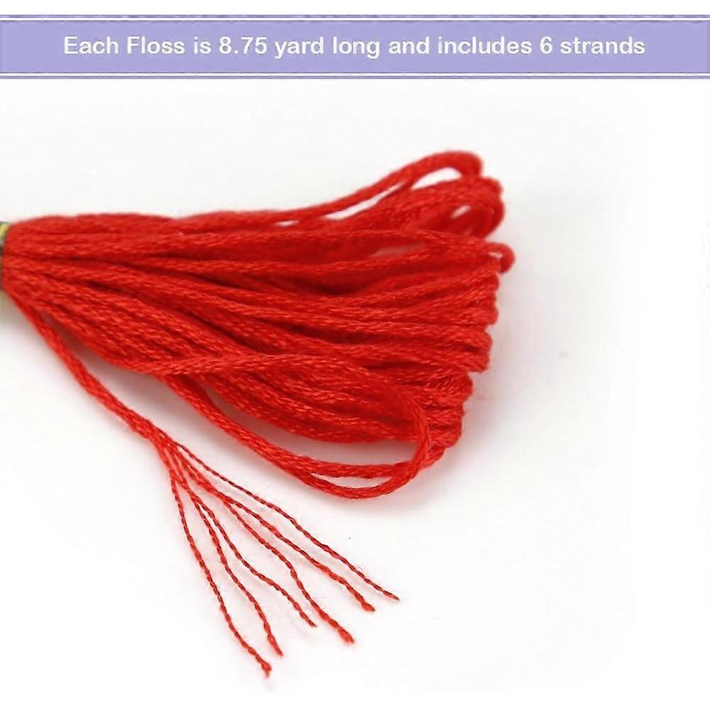 Embroidery Threads, Embroidery Threads Kit for Embroidery Cross Stitch Knitting Brazilian Bracelets Embroidery Kitdes Tools Accessories, 50 Colors
