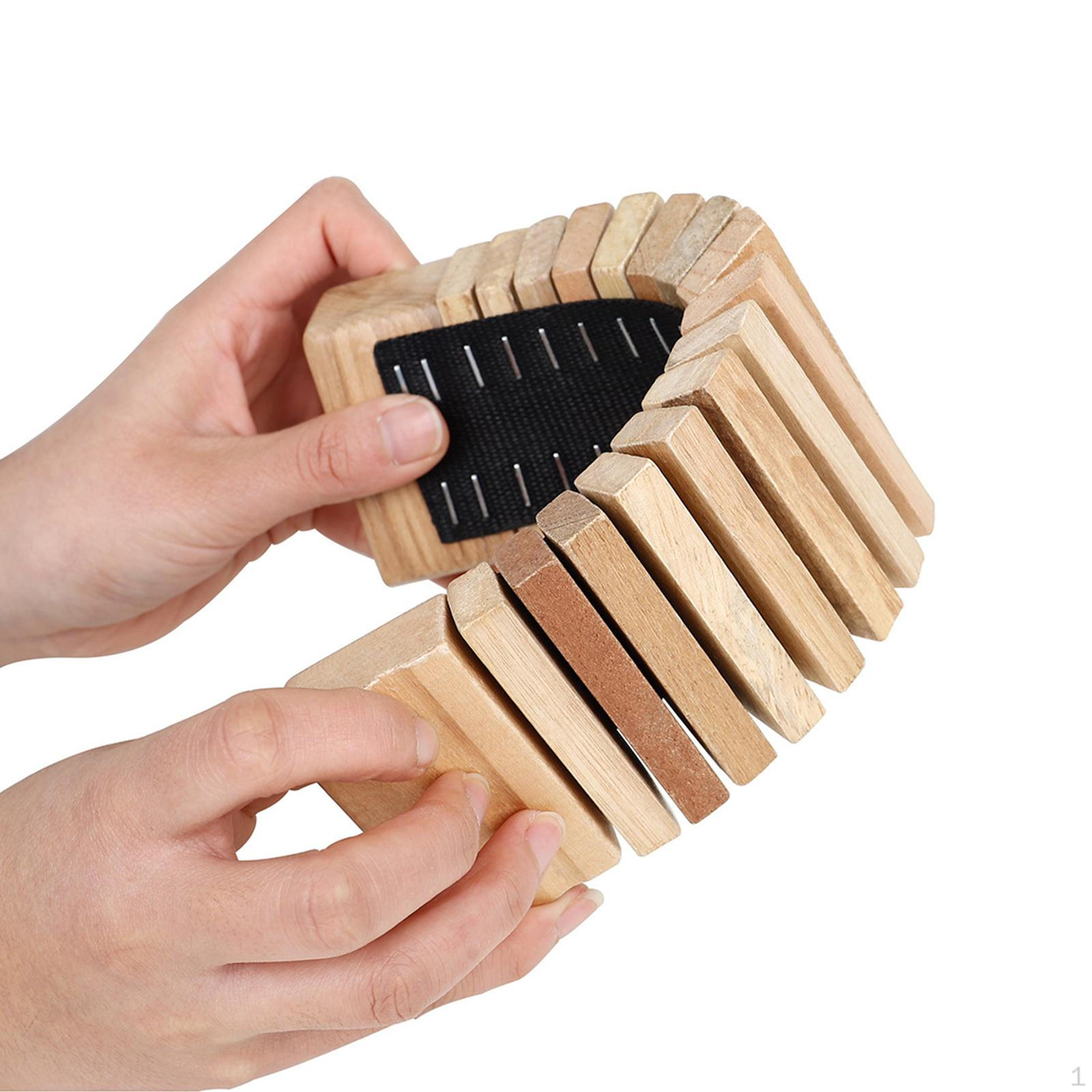 Castanets Clapper Shaker, Preschool Learning Music for Children Beginner Kids Wood Color