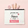 I Am an Almost Perfect Sister French Print Makeup Bag Zipper Cosmetic Case Travel Neceser Toiletry Storage Bags Gift for Sisters