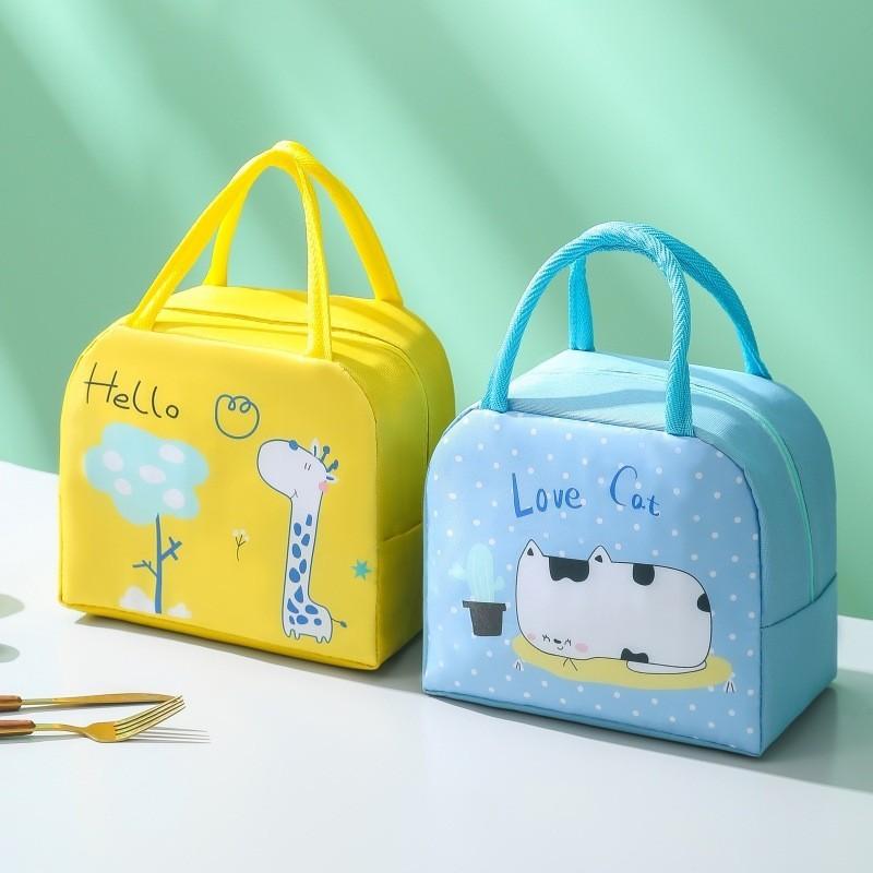 Cartoon Bento Bag Lunch Pet Insulation School Work Travel Fashionable Storage