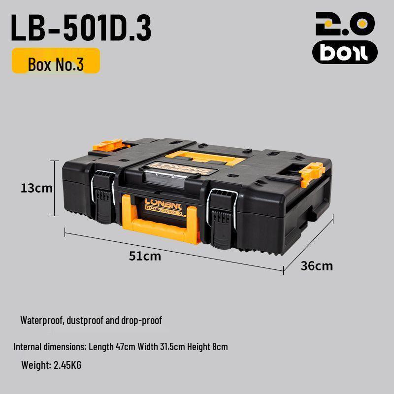 Longbang 2.0 Industrial Multifunction Stackable Tool Storage Suitcase