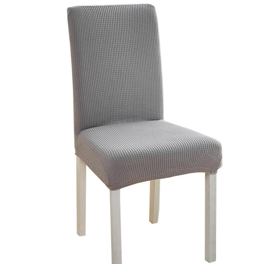 High Elastic Seat Cover Plain Color Stool Cover Dining Chair Cover Wedding Banquet