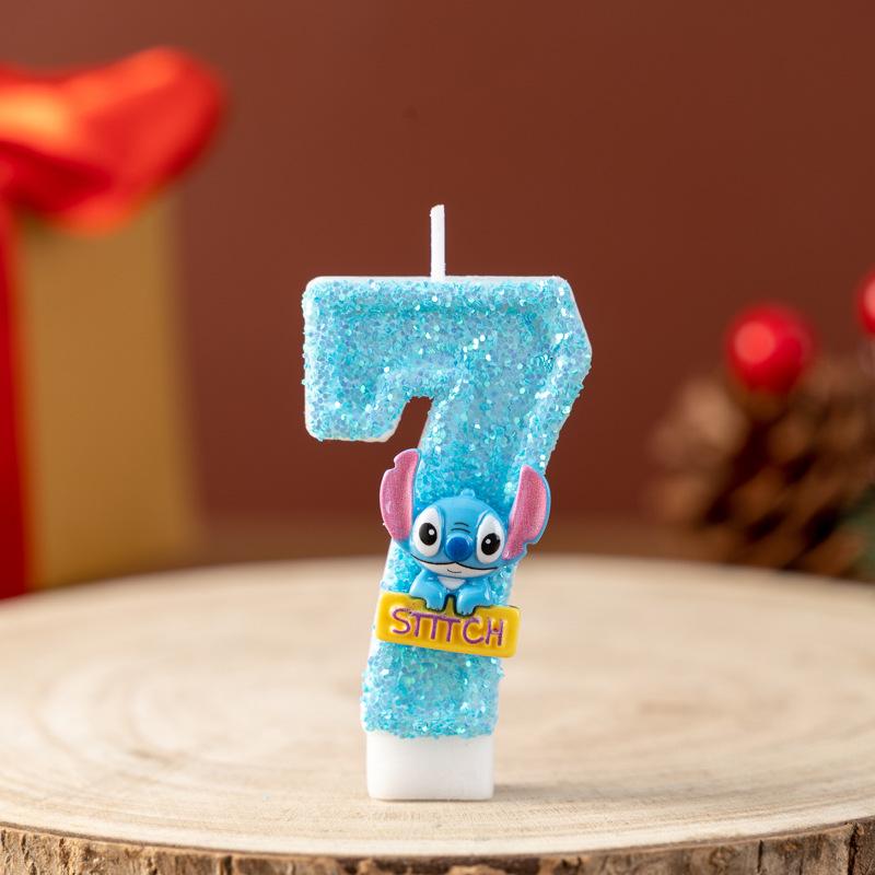 Cartoon Animal Number Candles for First Birthday Cake Decoration - Handmade Party Ornaments