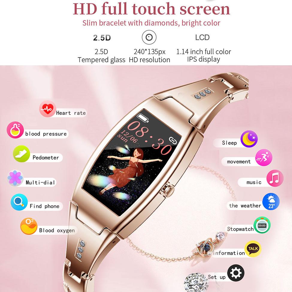 Buy MELANDA 2022 Fashion Women's Smart Watch Waterproof Lovely Bracelet  Heart Rate Monitor Sports Smartwatch For Women Ladies at affordable prices  — free shipping, real reviews with photos — Joom