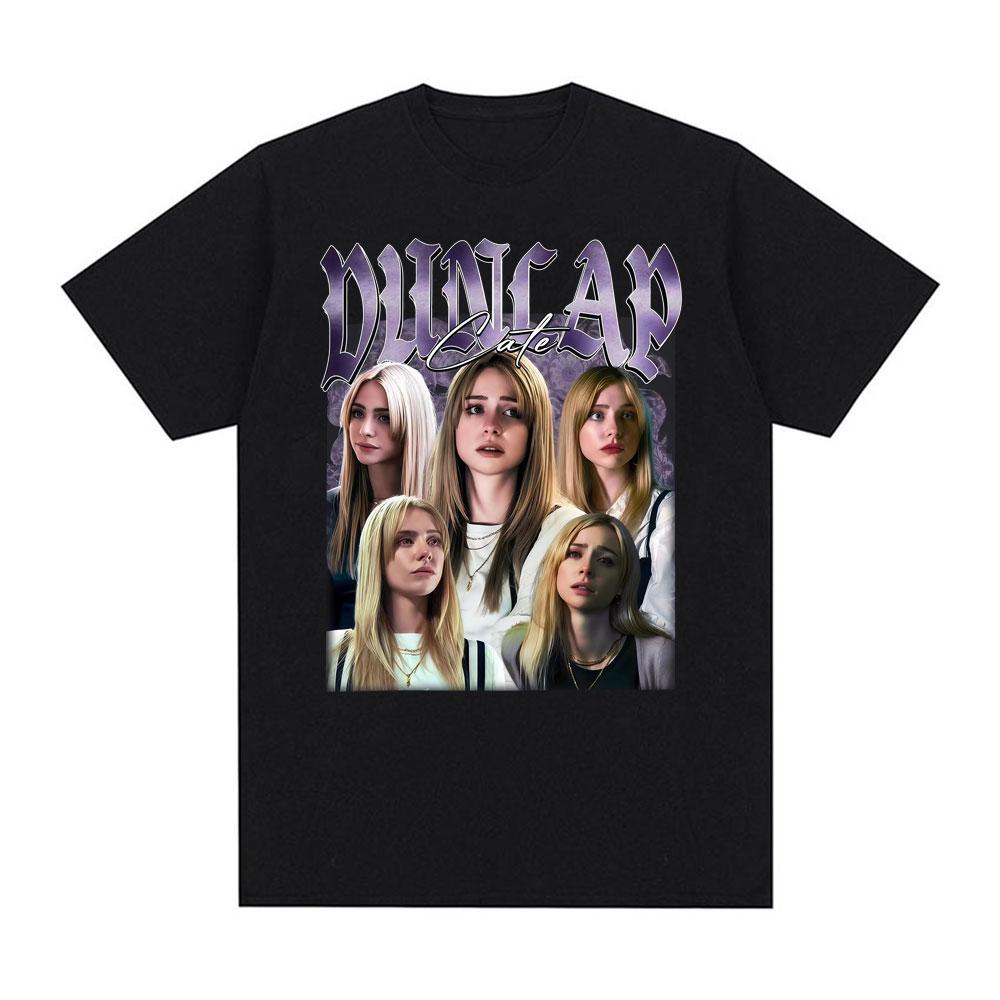 

Cate Dunlap Retro 90s Style Graphic T Shirts Men Women Harajuku Trend Aesthetic Fan T Shirt Casual 100% Cotton Oversized T-sh... S разноцветный