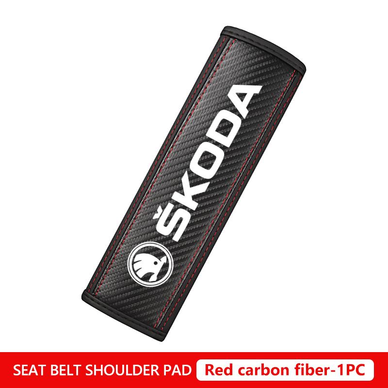 Ptncy6 Car Seat Belt Shoulder Protector Interior Decoration Accessories For Skoda VRS Octavia 1 2 3 A7 A5 Fabia Rapid Superb Yeti