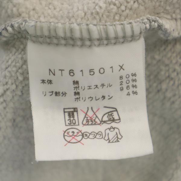 THE NORTH FACE NT61501X Outdoor Long sleeve Zip hoodie L Gray logo Men's Used