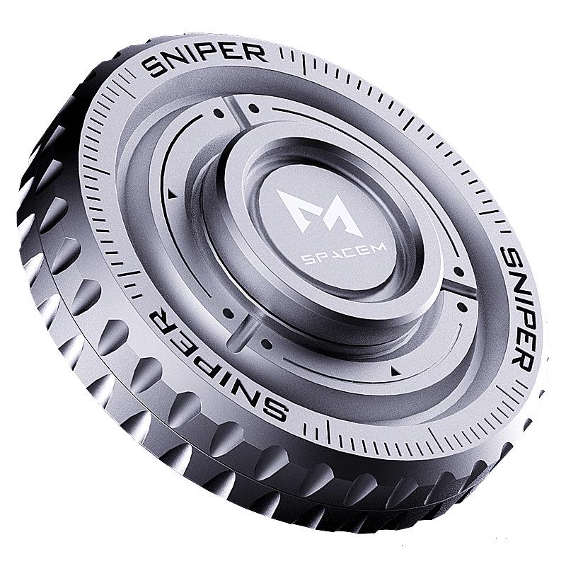 

Stainless Steel Ratchet Fidget Spinner Spiral Decompression Toy for Boys.