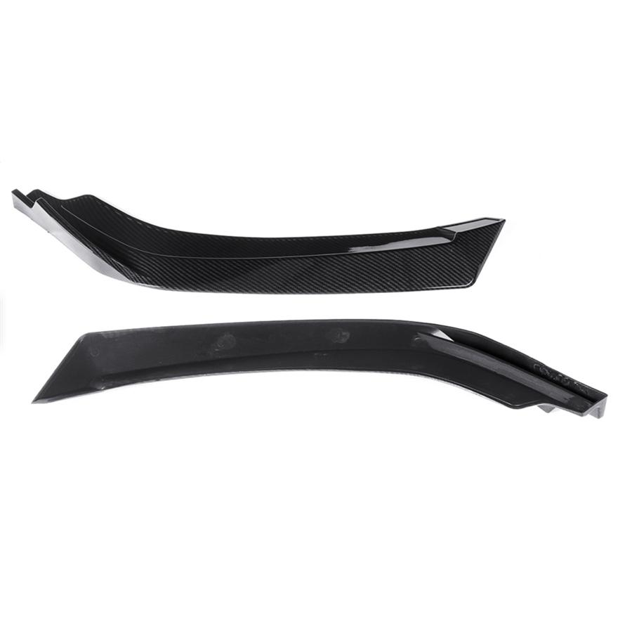 2pcs Anti-scratch Front Bumper Lip Wrap Angle Splitters For 16+ For Honda For Civic Sedan 4Dr