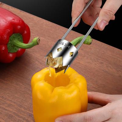 Kitchen Gadget for Fruit & Veggie Preps Stable Stainless Steel Fruit Seed Corer Vegetable Remover for Outdoor Activities