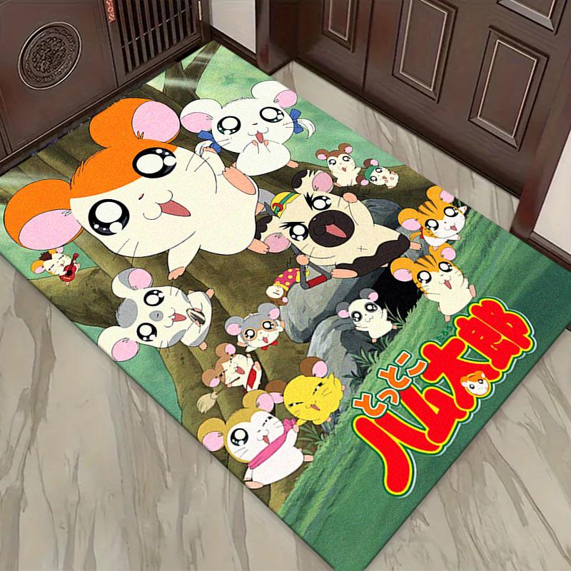 Hamtaro Anime Carpet Rug for Living Room Bedroom Home Sofa Decoration,Kids play Non-slip Floor Mat
