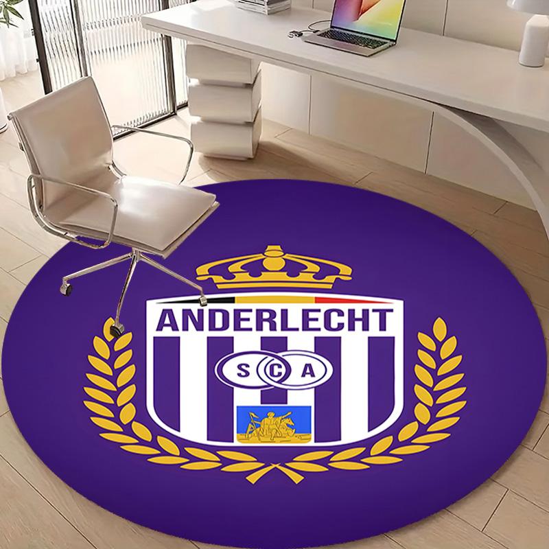 1pc Football Team (54) Design Printed Area Round Carpet for Bedroom Living Room Home Decor Rugs Mat Non Slip Mat Rug for Bedside
