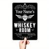 Custom Vintage Whiskey Bar Metal Sign Personalized Rustic Pub Wall Art Hanging Plaque Home Decor